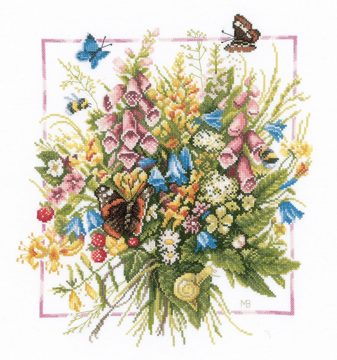 Lanarte borduurpakket PN0144527 marjolein bastin zomerboeket