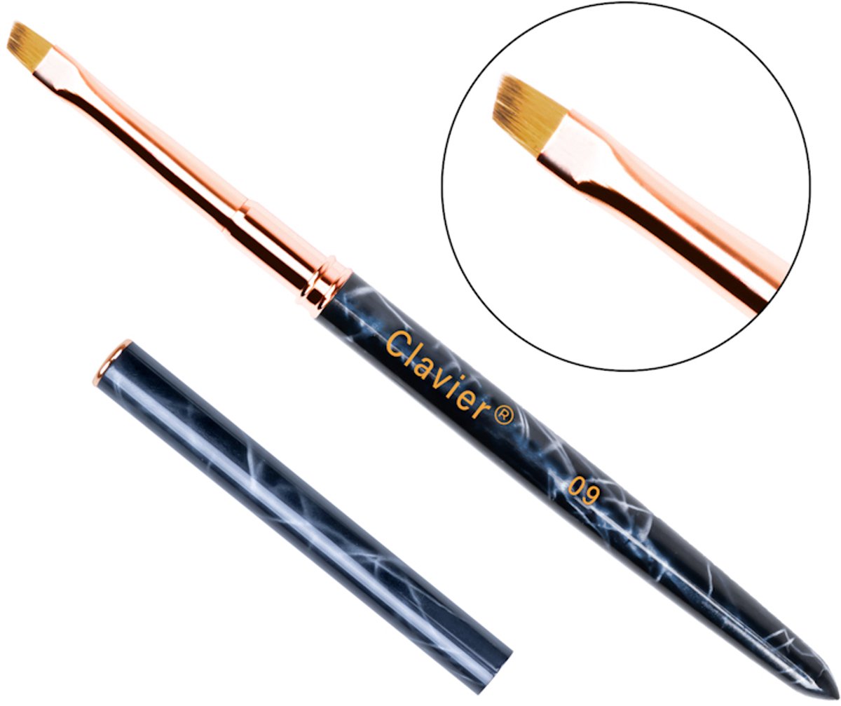 Clavier Luxury Marble Gel & Nail Art Brush One Stroke 7mm. #09
