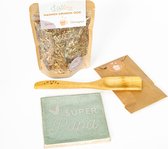 Het Theeplankje Giftset Tegeltje 'Super Papa' - thee cadeau, cadeau voor papa, cadeau voor man, cadeau voor hem, theeset, thee pakket, thee cadeaupakket, thee geschenkset, relatiegeschenk, tegeltjes met tekst