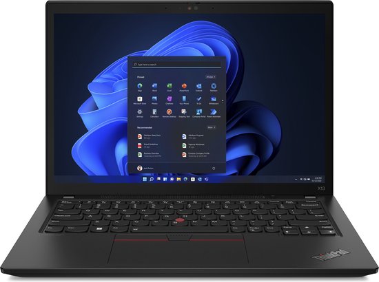 Lenovo ThinkPad X13 Gen 3 (Intel) Intel® Core™ i5 i5-1235U Laptop 33,8 cm (13.3") WUXGA 16 GB LPDDR5-SDRAM 512 GB SSD Wi-Fi 6E (802.11ax) Windows 11 Pro Engels Zwart