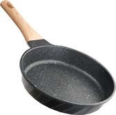 Non-stick Koekenpan voor inductie kookplaat met bakeliet handvat - 24cm Koekenpan