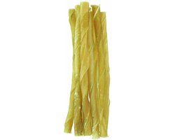 Petsnack - Hondensnack - Snack Twisted Stick - Staafjes Gedraaid - Gedroogde Buffelhuid - 12.5 cm 6/8 mm - 100 stuks