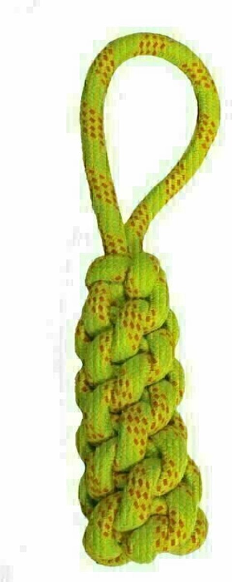 Happy Pet Twisted Tugger Flostouw Geel / Oranje 32X8X8 CM