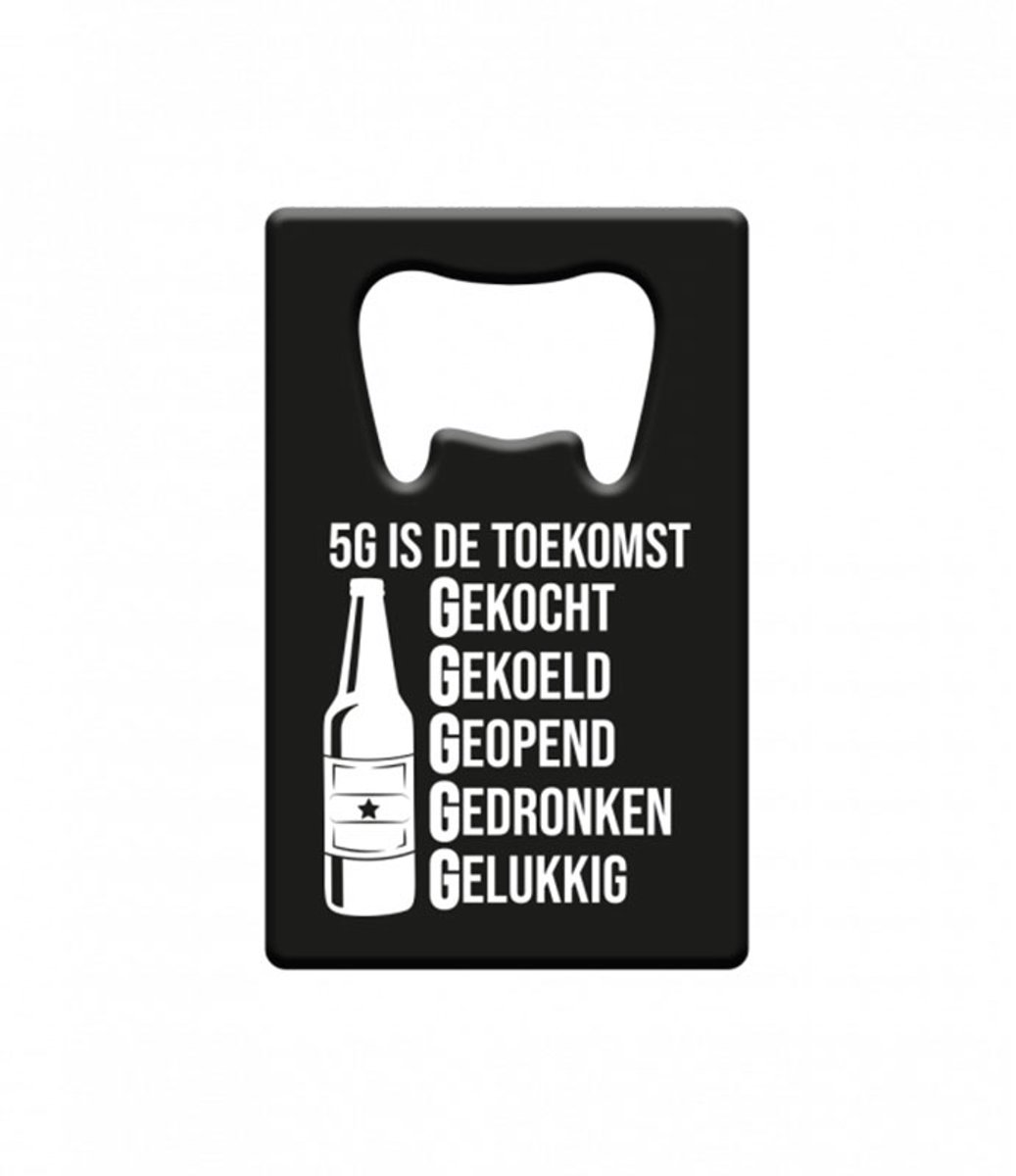 Metal beer opener - 5G is de toekomst
