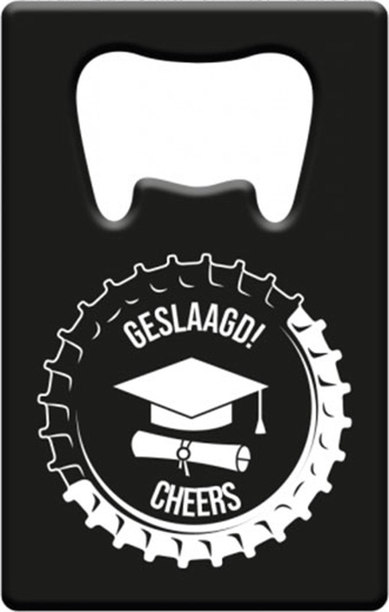 Metal beer opener - Geslaagd school
