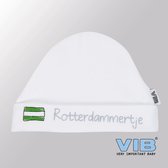 VIB® - Muts rond - Rotterdammertje (Wit) - Babykleertjes - Baby cadeau