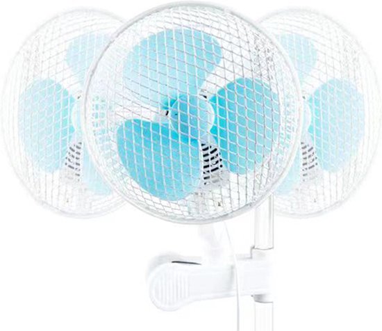 Clipfan - Buisventilator 20W Oscillating Grip Clip Fan 7 inch