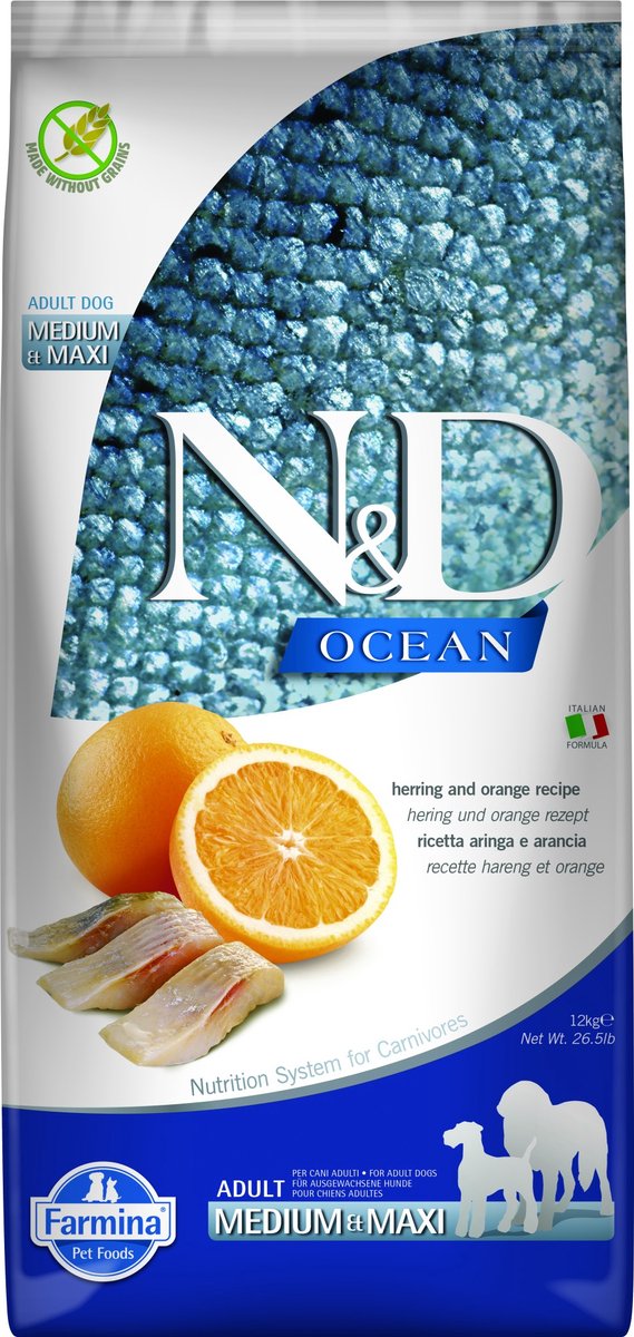 N&D N&D Ocean hondenvoeding Haring medium/maxi 12 kg
