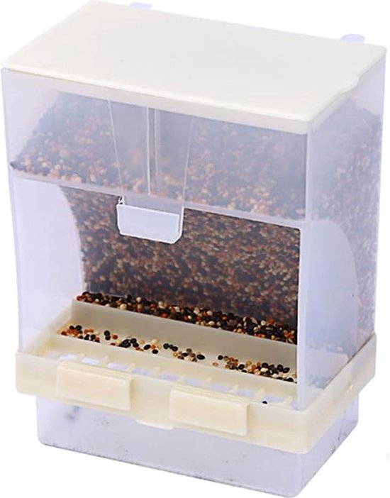 ZenxyHoC kippenvoederbak zonder afval, DIY automatische kippenvoederbak met 8 poorten 1 gat zaagdeksel voor gravity feeder emmerbak voor gleuf