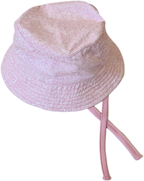 Ducksday - Chapeau de soleil anti-UV pour enfant - UPF50+ - Katoen -Rosie - Rose clair - taille 98/104