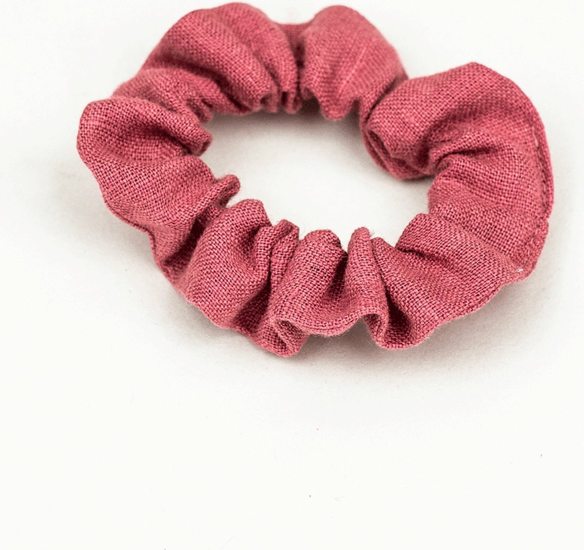 Obumi Linnen Scrunchie - Strawberry Rosé