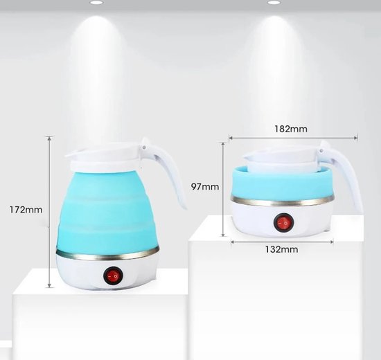 PAHTTO Elektrische waterkoker 600 ml met beker en kom, draagbare waterkoker, reiswaterkoker, snelkookfunctie, BPA-vrij, 220 V, 600 W, voor kamperen PAHTTO Elektrische waterkoker 600 ml met beker en kom, draagbare waterkoker, reiswaterkoker, snelkookfunctie, BPA-vrij, 220 V, 600 W, voor kamperen