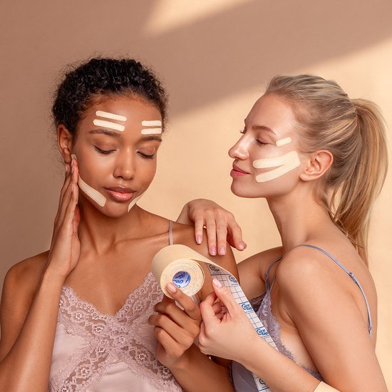 CureTape® Beauty - Face Taping - Beauty Tape - Face Tape - Gezichtsverzorging - Anti Aging - Collageen - Gezicht Tape 5cm x 5m