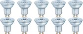 LEDVANCE - LED Spot 10 Pack - Parathom PAR16 927 36D - GU10 Fitting - Dimbaar - 5.5W - Warm Wit 2700K | Vervangt 50W