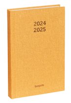 Agenda Brepols 2024-2025 - RAW - Aperçu quotidien - Jaune - 11,5 x 16,9 cm