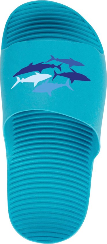 Badslippers - Shark - Blauw - Maat 30/31