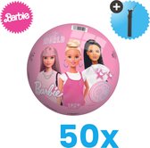 Barbie Lichtgewicht Speelgoed Bal - Kinderbal - 23 cm - Volumebundel 50 stuks - Inclusief Balpomp