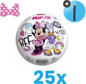 Minnie Mouse Lichtgewicht Speelgoed Bal - Kinderbal 23 cm - Volumebundel 25 stuks - Inclusief Balpomp