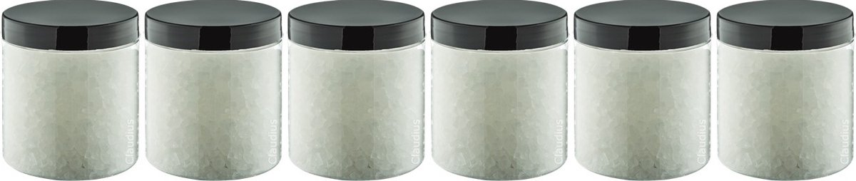 Goedkoopste Claudius Badzout Relaxing Moment - 300 gram - Pot met zwarte deksel - set van 6 stuks