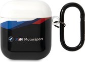 BMW M-Line Transparent Lid AirPods Case - Geschikt voor Apple Airpods 1 & 2 - Zwart