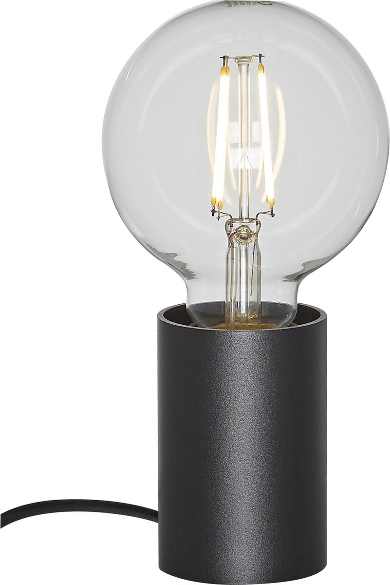 Bea tafellamp in zwart voor E27-lichtbron (max 40W, niet inbegrepen), diameter 56 mm, hoogte 80 mm, IP20