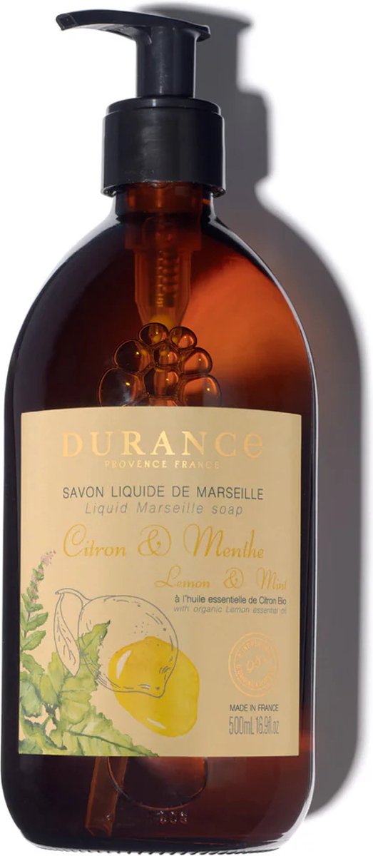 Durance - vloeibare Marseille zeep - Citroen & Mint 500ml