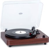 auna TT- Platine vinyle Classic Light - Bluetooth - haut-parleurs stéréo intégrés - entraînement par courroie avec 33, 45 ou 78 tours - AUX