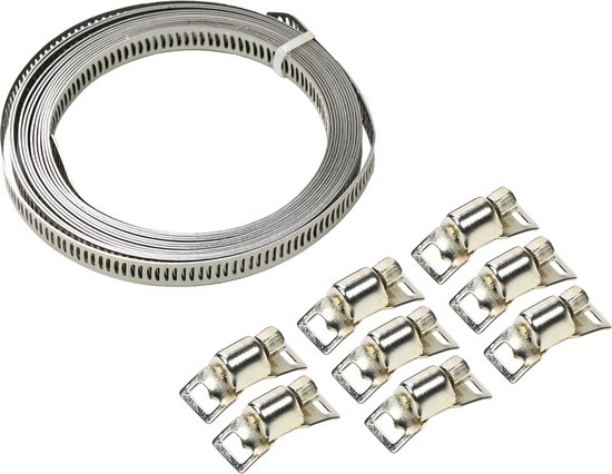 Benson Universele slangklemset - 8 mm x 3 meter - 9-delig - veelzijdig en aanpasbaar van Benson — afbeelding 3