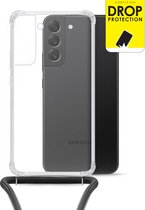 My Style Doorzichtig Telefoonhoesje geschikt voor Samsung Galaxy S22 Plus Flexibel TPU | My Style Loop Hoesje met koord | Doorzichtig Hoesje Galaxy S22 Plus - Transparant