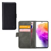 Mobilize Classic Gelly Wallet Telefoonhoesje geschikt voor Samsung Galaxy A73 Hoesje Bookcase Portemonnee - Zwart