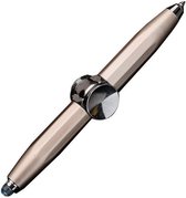 Fidget spinner Pen - Luxe schrijfgerei voor stressverlichting met LED zaklamp - anti-stress - Fidget Toys - Stressbal - Pop It- Goud