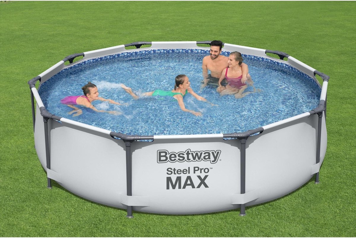 Bestway Zwembad Steel Pro MAX 56406 - FrameLink Systeem - Eenvoudig op te Zetten - 305 x 76 cm — afbeelding 12