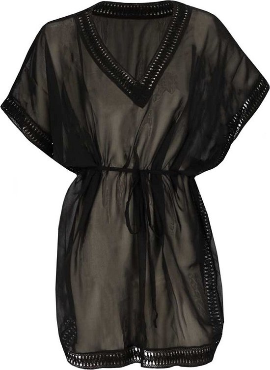 Robe d’été Femmes - Overtop - Zwart - Taille unique - Robe de plage - Robes d'été Femmes - Robe d’été Femmes Adultes