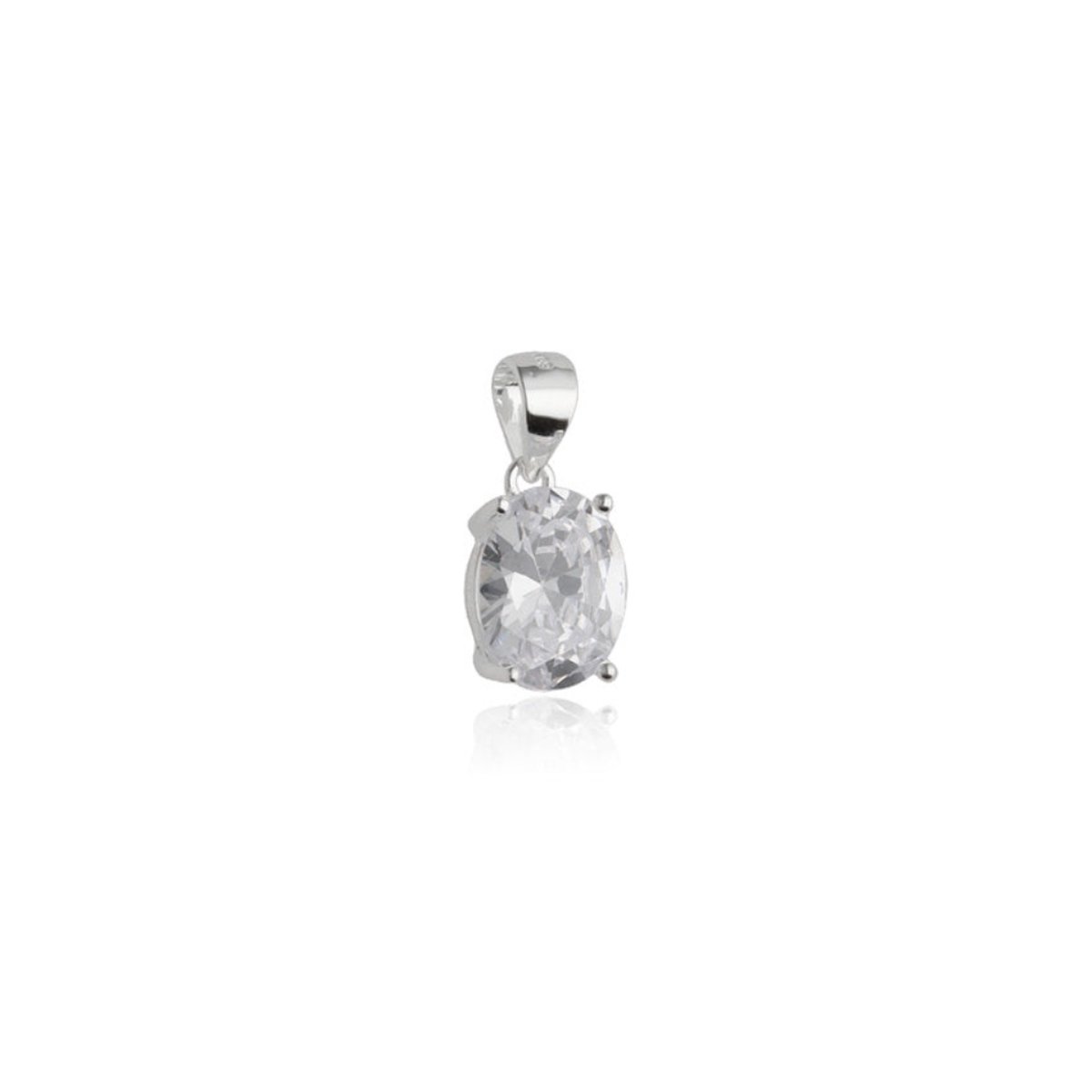 Oval Shape Zirconia Pendant