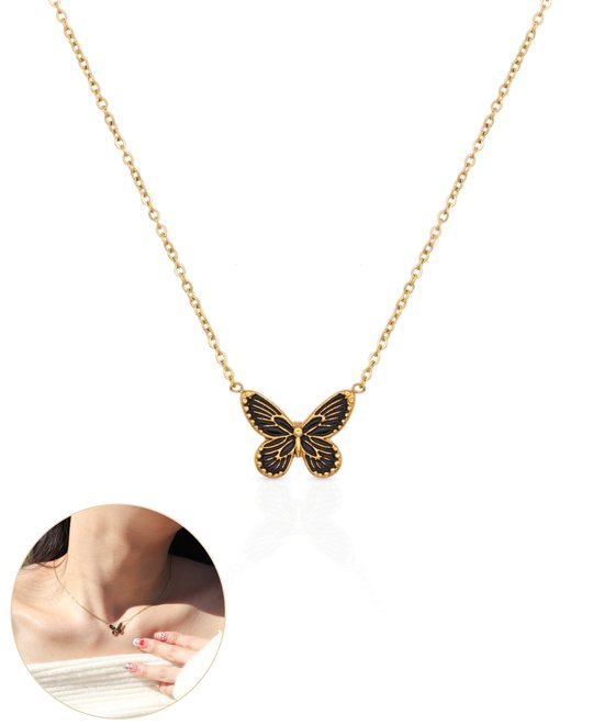Semyco® Ketting Dames Goudkleurig - Halsketting met Hanger verguld 18 Karaat Goud - Cadeau voor Vrouw - Lysa