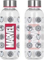 Marvel - Logo et icônes Avengers Gourde Transparent 650 ml
