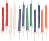 Bougies à flamme colorée 12 pièces