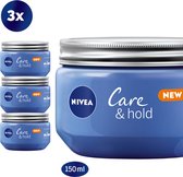 NIVEA Care & Hold Styling Crème Gel - Hairstyling - Vitamine B3 - Voordeelverpakking 3 x 150 ml