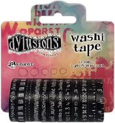 Dylusions Washi tape black - 12 rolletjes
