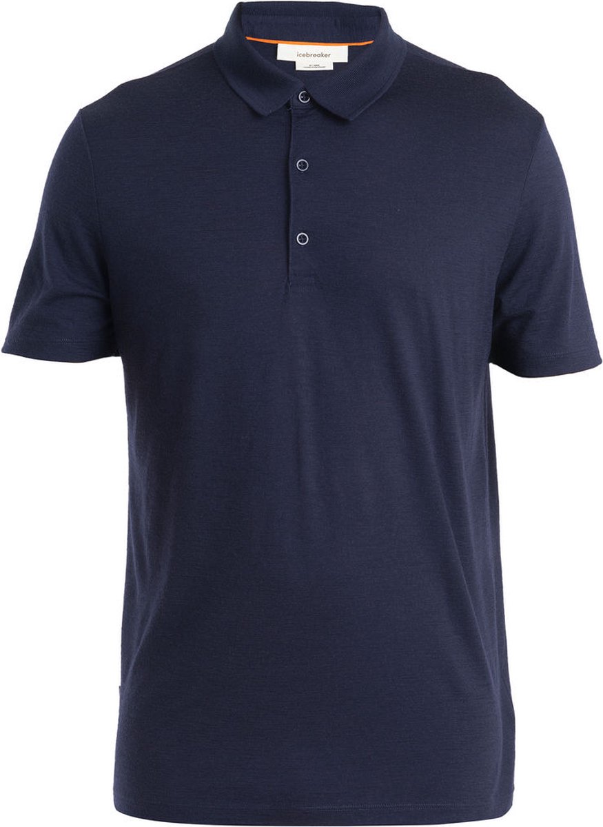 Icebreaker Mer 150 Tech Lite III SS Polo – Outdoor Kleding Fleeces en Truien Polo’s Marineblauw