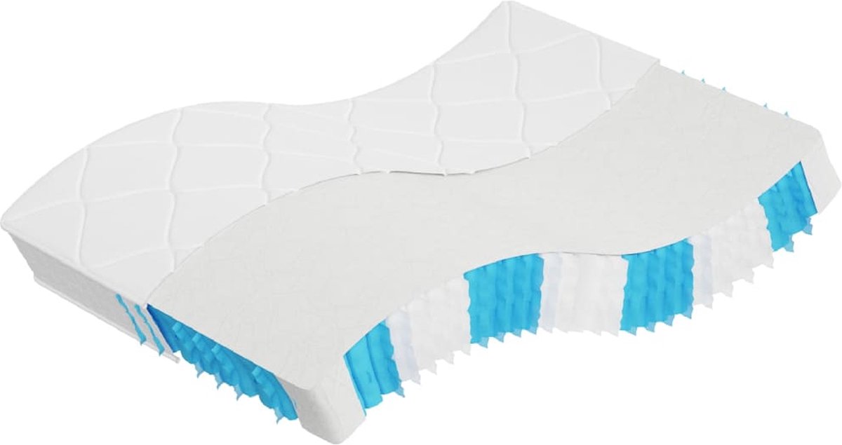 vidaXL - Pocketveringmatras - middelhard-hard - 140x190 - cm