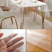 Transparante tafelhoes 100 x 160 cm – waterdicht en wasbaar PVC voor gebruik buitenshuis. Bescherm uw tafel tegen vuil