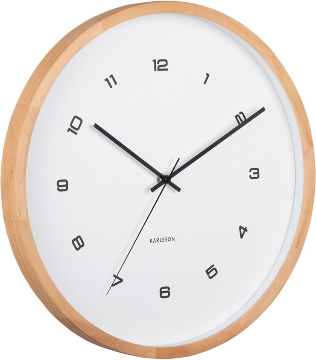 Karlsson Wandklok Modesta - Wit - 5.5x41.6x41.6cm - Wandklok Modern