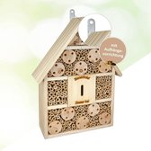 insectenhotel / Design insectenhotel met natuurlijke materiaal - Voor bijen, lieveheersbeestjes en vlinders - Om op te hangen