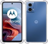 Hoesje geschikt voor Motorola Moto G34 Hoesje – Extreme Shock Case – Case Transparant