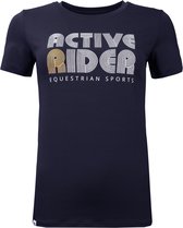 Active Rider Shirt Active Rider Ar23106 Tech Donkerblauw