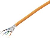 TRU COMPONENTS Netwerkkabel CAT 7 S/FTP 4 x 2 x 0.24 mm² CPR-Dca-gecertificeerd Oranje 305 m