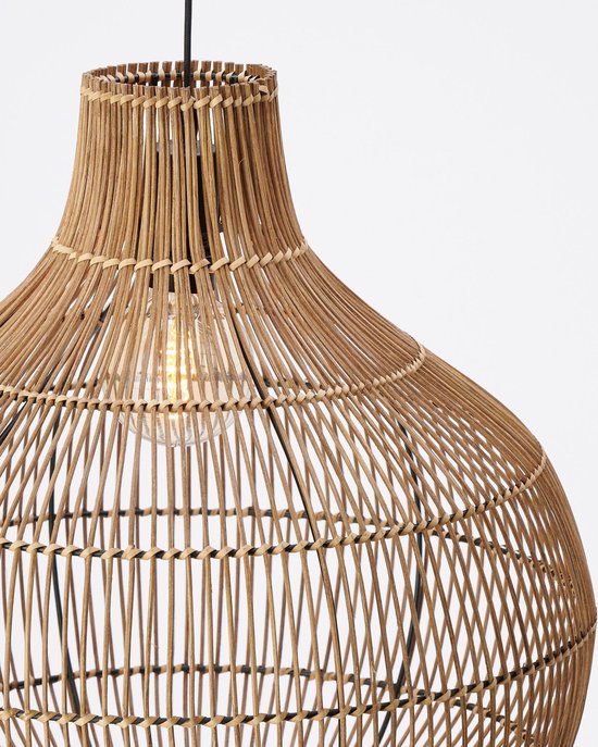 Light & Living Hanglamp Pacino - Bruin - Ø50cm - Bohemian - Hanglampen Eetkamer, Slaapkamer, Woonkamer