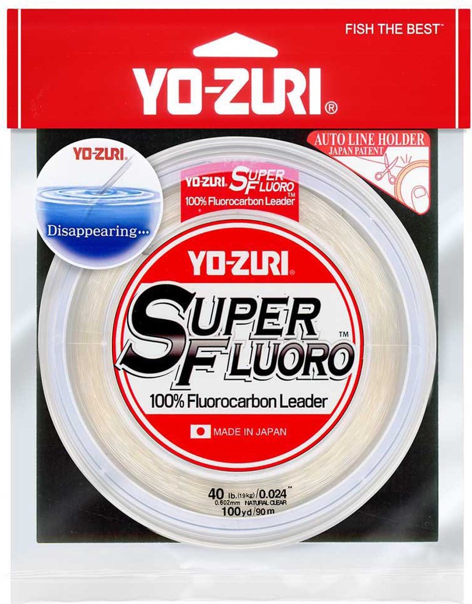 Yo-zuri Superfluo 90 M Flurocarbon Transparant 0.645 mm