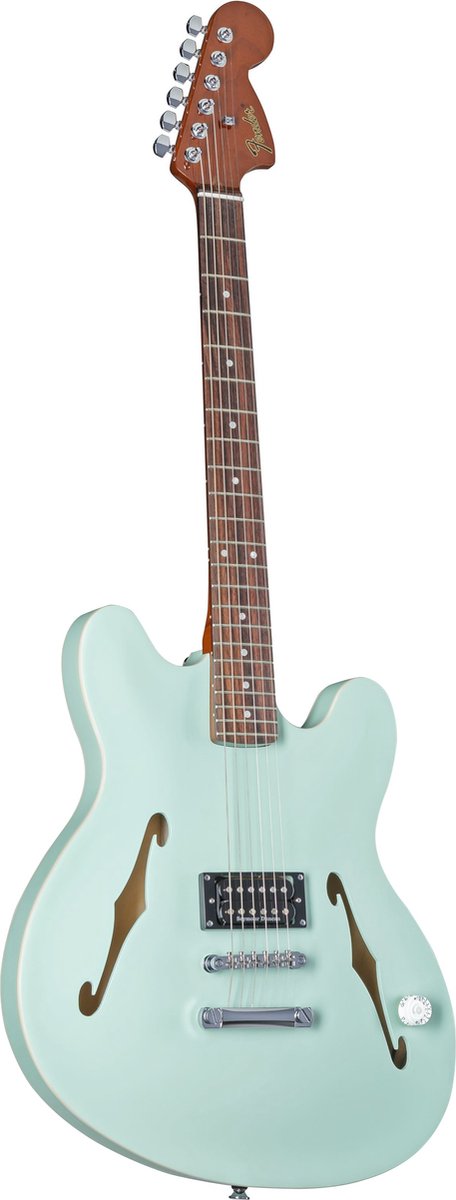 Fender Tom DeLonge Starcaster RW Satin Surf Green semi-akoestische gitaar